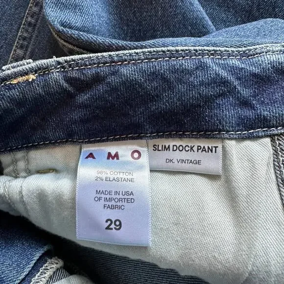 AMO Women's High Rise Blue Jeans - Picture 7 of 9